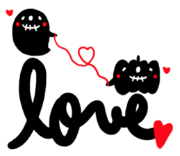 Simple loose Halloween sticker #7255474