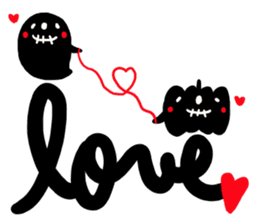 Simple loose Halloween sticker #7255474