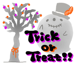 Simple loose Halloween sticker #7255489