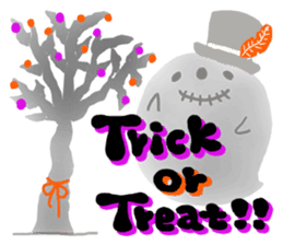 Simple loose Halloween sticker #7255489