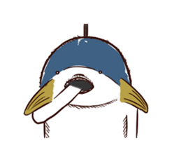 A tuna and cuttlefish sticker #7255738