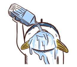 A tuna and cuttlefish sticker #7255740