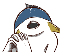 A tuna and cuttlefish sticker #7255743