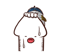 A tuna and cuttlefish sticker #7255746