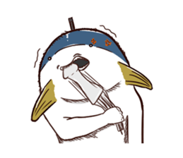 A tuna and cuttlefish sticker #7255751