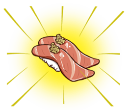 A tuna and cuttlefish sticker #7255753