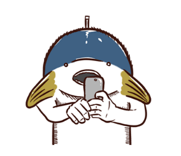 A tuna and cuttlefish sticker #7255764