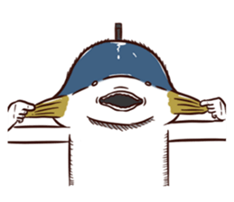 A tuna and cuttlefish sticker #7255769