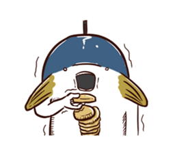 A tuna and cuttlefish sticker #7255771