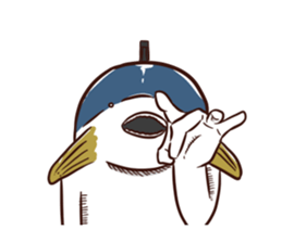 A tuna and cuttlefish sticker #7255772