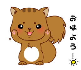 Squirrel with 40 emotion or pattern sticker #7256338