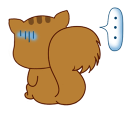 Squirrel with 40 emotion or pattern sticker #7256344