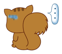 Squirrel with 40 emotion or pattern sticker #7256344