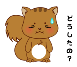 Squirrel with 40 emotion or pattern sticker #7256345