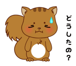 Squirrel with 40 emotion or pattern sticker #7256345