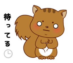 Squirrel with 40 emotion or pattern sticker #7256351