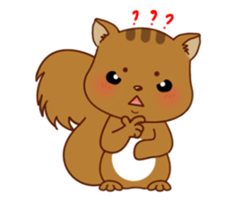 Squirrel with 40 emotion or pattern sticker #7256354