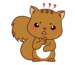 Squirrel with 40 emotion or pattern sticker #7256354