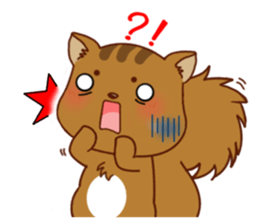 Squirrel with 40 emotion or pattern sticker #7256355