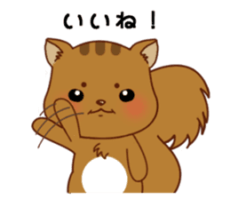 Squirrel with 40 emotion or pattern sticker #7256358