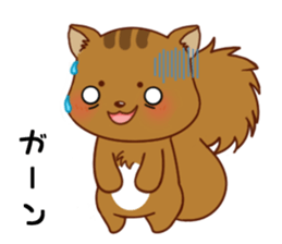 Squirrel with 40 emotion or pattern sticker #7256367