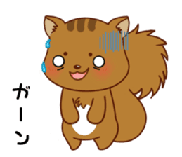 Squirrel with 40 emotion or pattern sticker #7256367