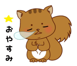 Squirrel with 40 emotion or pattern sticker #7256371