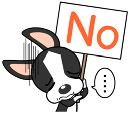 Adorable Boston Terrier Showtime sticker #7256509