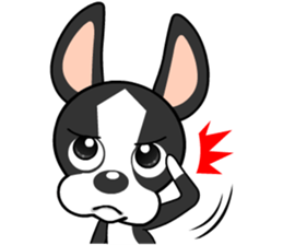 Adorable Boston Terrier Showtime sticker #7256519