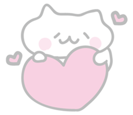 [ Yosuke have sticker] warm fuzzy cat sticker #7257831