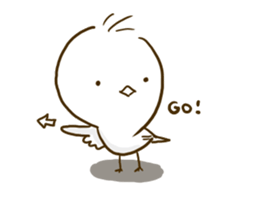 Pi of little bird sticker #7259048