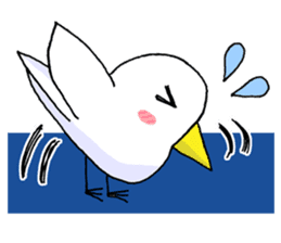 Bec-san - the walking bird sticker #7259154