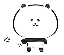 Frequently used message panda sticker #7259479