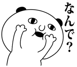 black ear bear sticker sticker #7260583