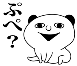 black ear bear sticker sticker #7260586