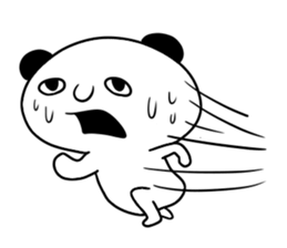 black ear bear sticker sticker #7260598