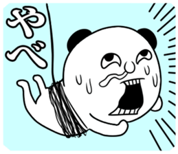 black ear bear sticker sticker #7260599