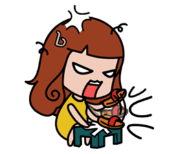 boii lady sticker #7260728