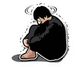 Mustache glasses 1 sticker #7261283