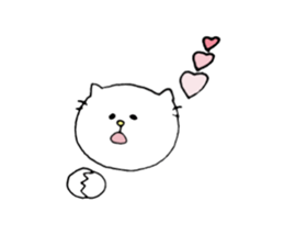 It is a geek cat. sticker #7261464