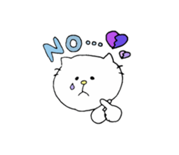 It is a geek cat. sticker #7261479