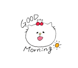 It is a geek cat. sticker #7261482