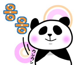 Panda and Korean sticker #7261673