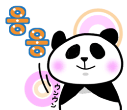 Panda and Korean sticker #7261673