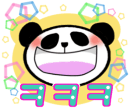 Panda and Korean sticker #7261685