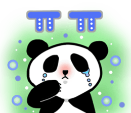 Panda and Korean sticker #7261692