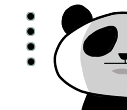 Panda and Korean sticker #7261694