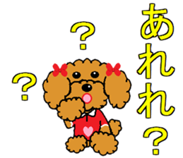 I Love  toy poodle sticker #7263343