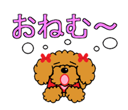 I Love  toy poodle sticker #7263351