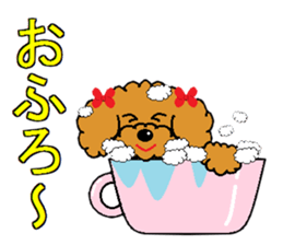 I Love  toy poodle sticker #7263353